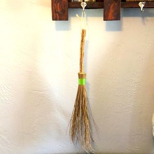Handmade decorative witch broom